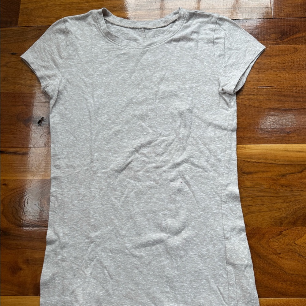 Hollister Gray Fitted Short Sleeve Tee